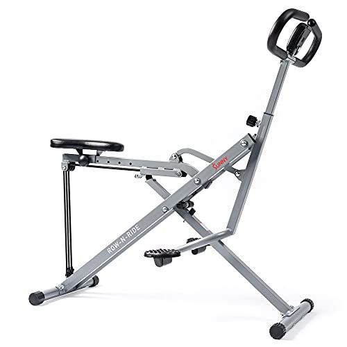 Sunny Health & Fitness Squat Assist Row-N-Ride Trainer