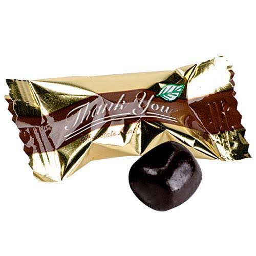 Thank You Chocolate Buttermints Candy Individually Wrapped - 1000/Case by Tabletop King