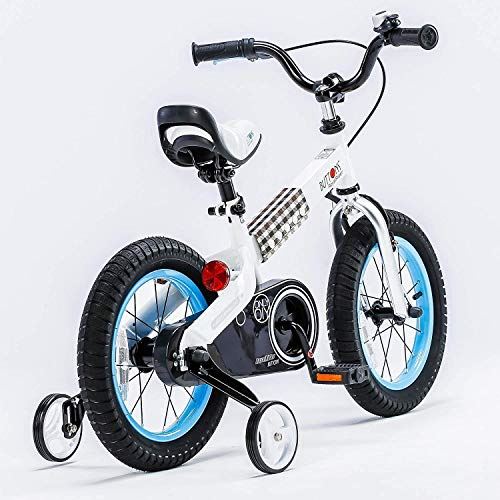 Kids Bike 12 Inch Buttons Bicycles with Training Wheels Child Bicycle Blue