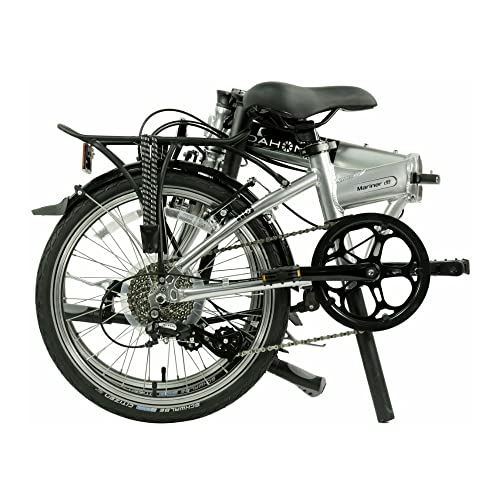 Mariner D8 Folding Bike (Brushed) with Foldable Carry Bag Bundle