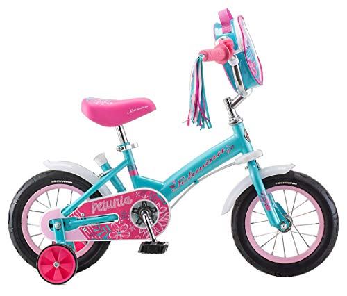 Petunia Steerable Kids Bike, Girls Beginner Bicycle, 12-Inch Wheels
