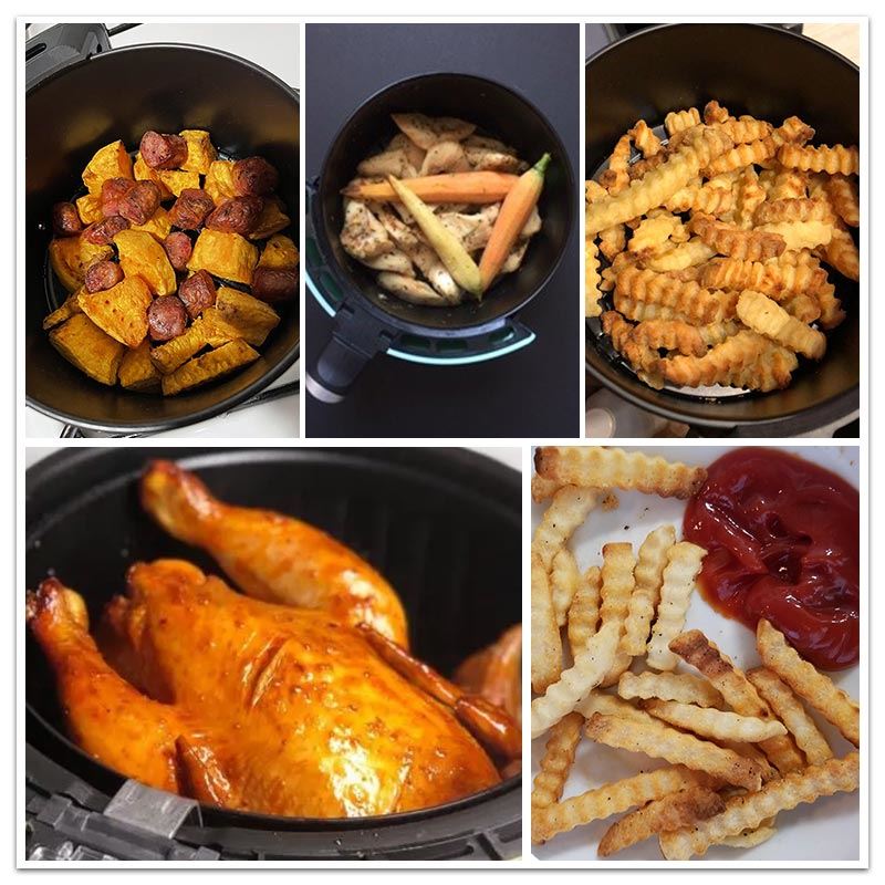 Air Fryer 4.5L Smart Cooking Multi-Function Fryer 1400W Fried Chicken Fries Touch