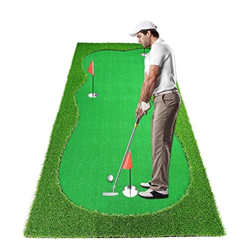 Luricaa Golf Putting Green Mat for Indoor Outdoor For Golf Training /3.3x10ft