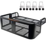 ATV Rear Drop Basket Rack w/ Steel Mesh Surface for Motorcycle & ATV 41′′ x 14′′x 13′′