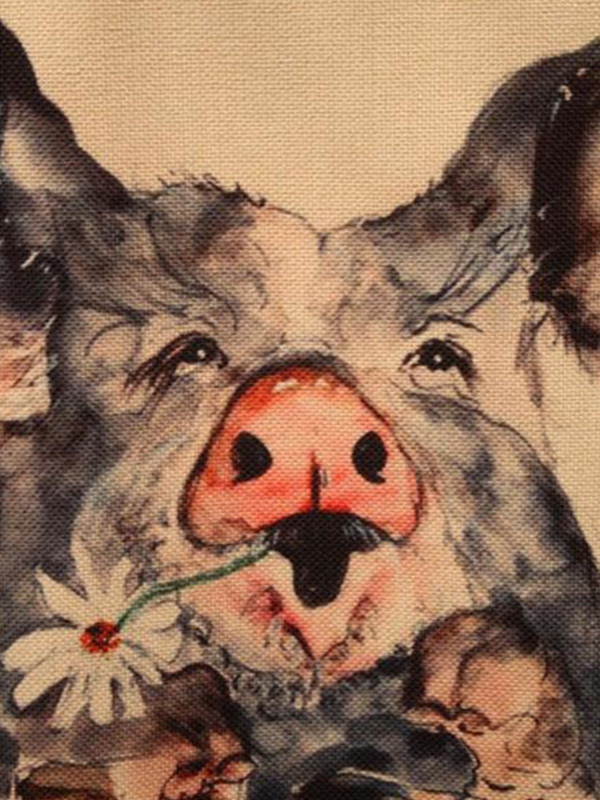 Red Printed Crew Neck Casual Shirts & Tops