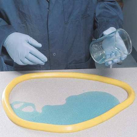 Pig PLR229 SpillBlocker Tabletop Dike,Yellow,1 in