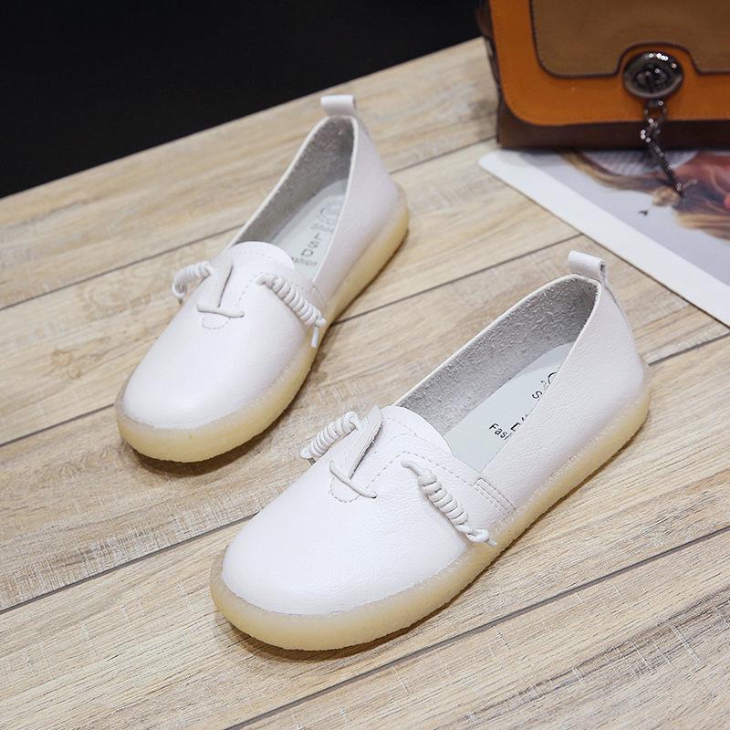 Brown Daily Spring/Fall Flat Heel PU Loafers