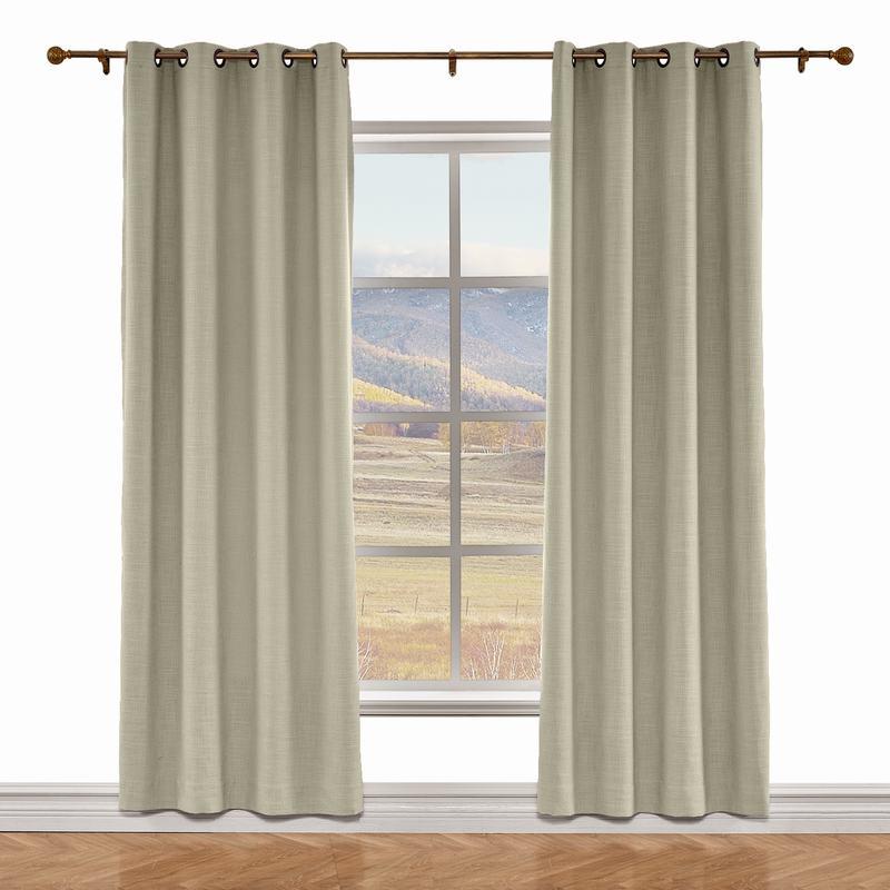 LIZ Polyester Linen Curtain Drapery Custom
