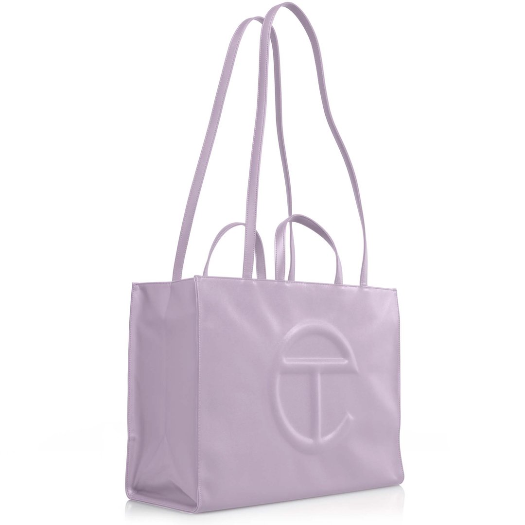 Large Lavender Shopping Bag