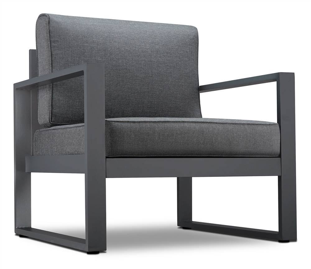 Real Flame Baltic Casual Chair in Gray Set of 2