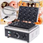 Mini Donut Electric Maker Machine Nonstick Commercial Doughnut Baker
