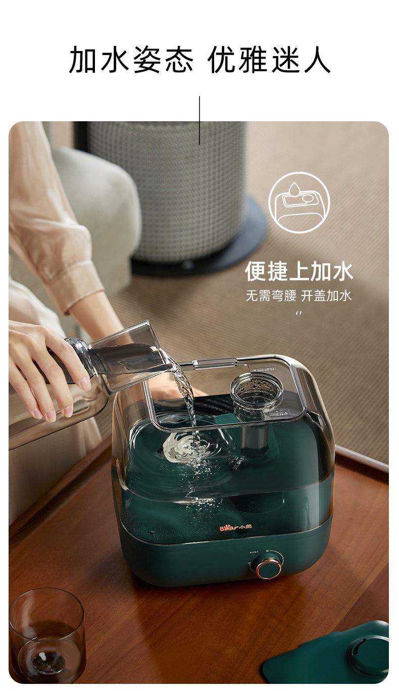 5L Humidifier Essential Oil Diffuser Home Mute & Office Desktop, Triple Purification Air Humidifier