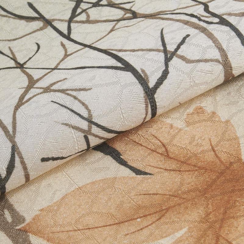 MILO Leaf Print Fabric Swatch Polyester Cotton, Refundable For Order Amount Over $399