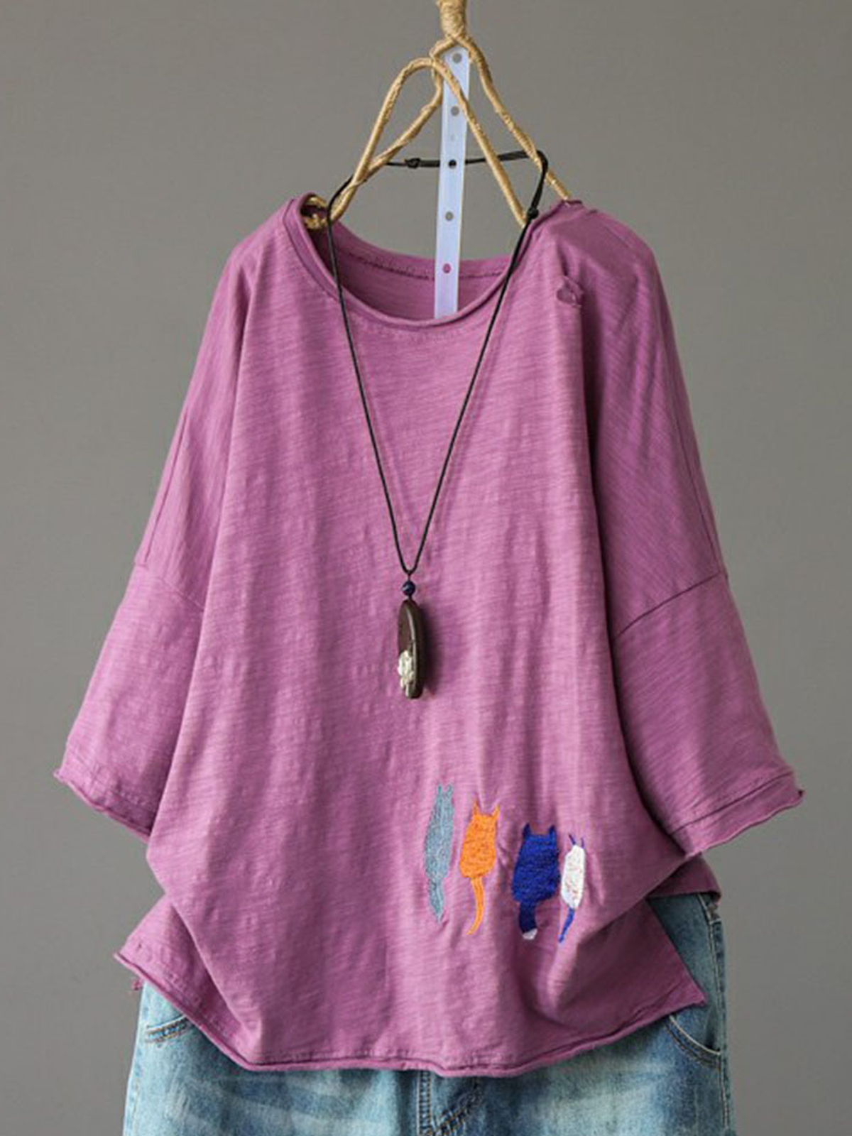 Half Sleeve Cotton Floral-Print Casual Shirts & Tops