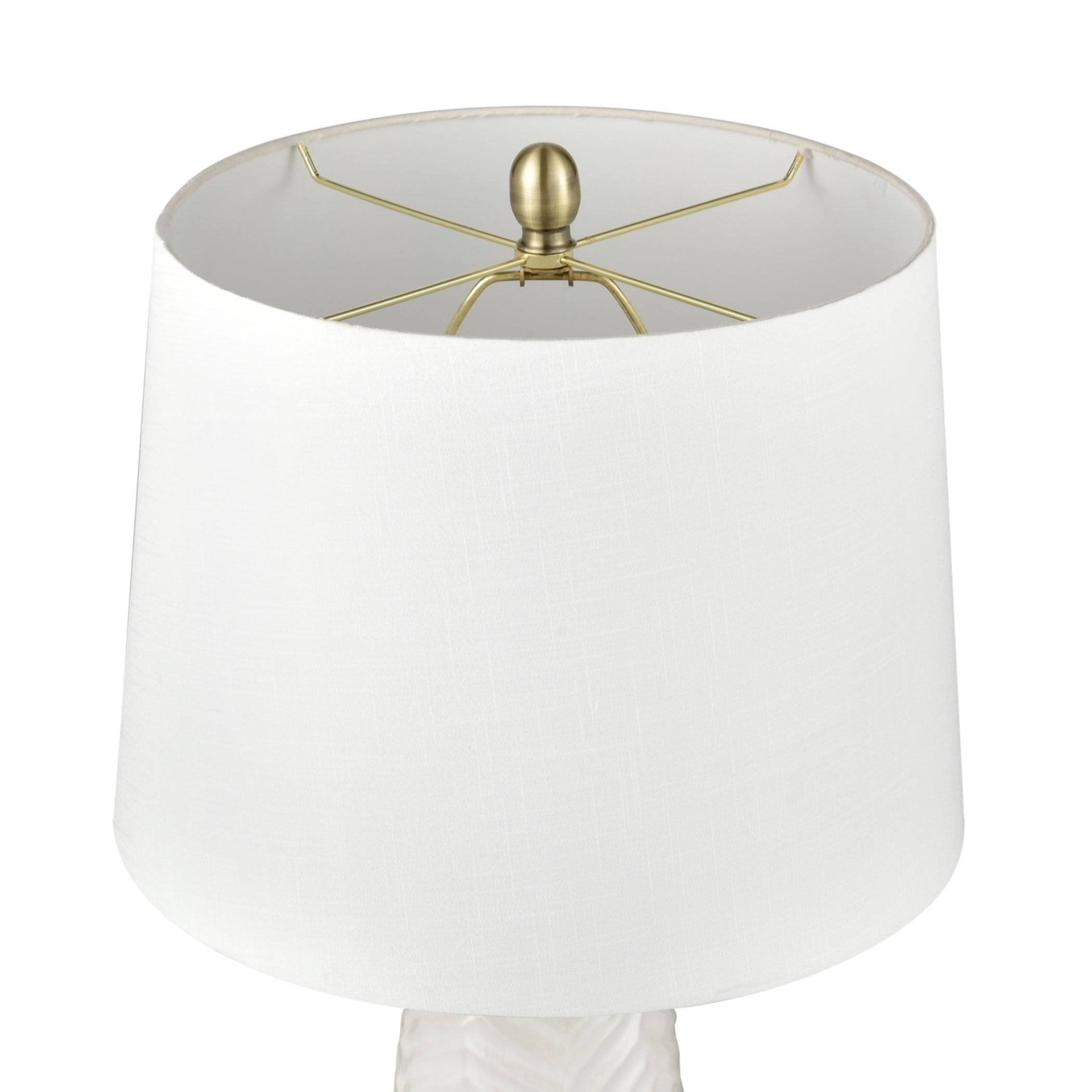 Elk Home Bynum Ceramic Table Lamp, White, S0019-8034
