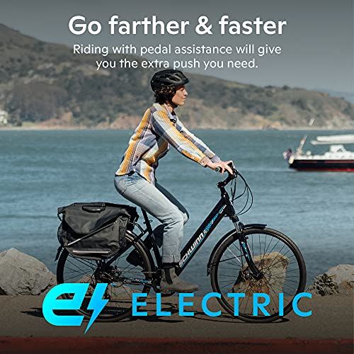 Electric Bike, 18.5-Inch Aluminum Frame, 7 Speed, 700c Wheels, 375Wh Battery