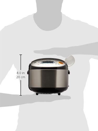 Rice Cooker & Warmer, 3-Cups (uncooked), Stainless Black