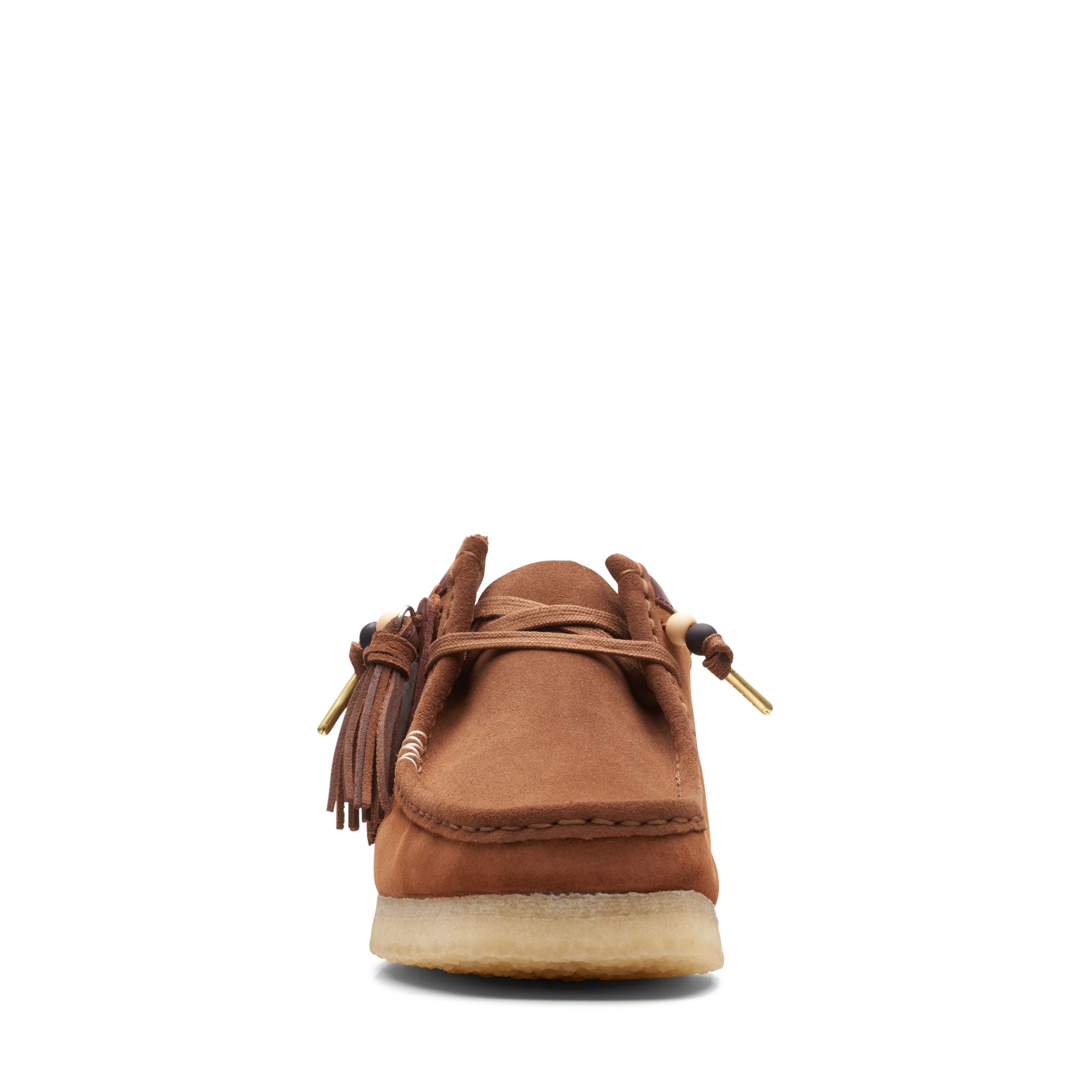 Men  Wallabee Dark Tan Combi