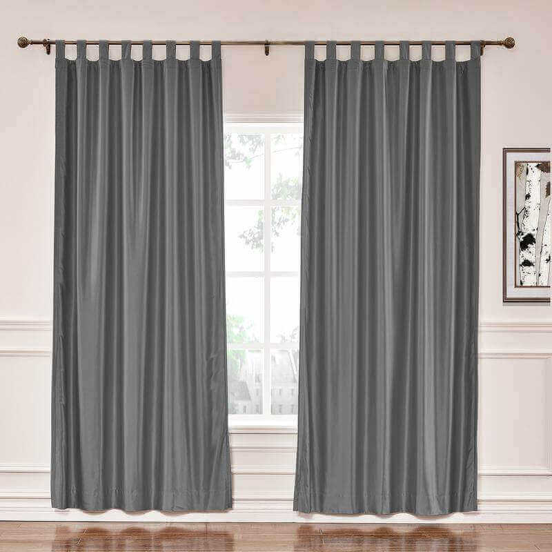 CUSTOM Lao Hang Zhou Dark Grey Polyester Cotton Curtain