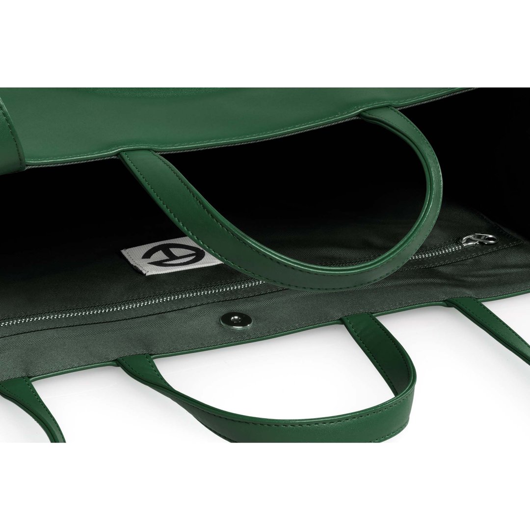 Large Dark Olive Shopping Bag