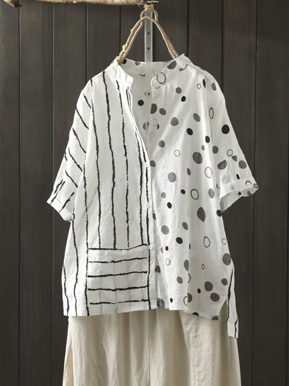 Casual Short Sleeve Plus Size Tops