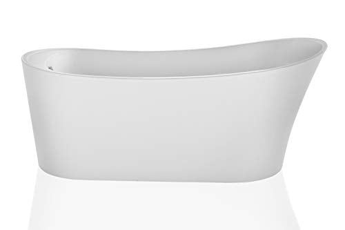 Soaking SPA Tub Modern Stand Alone Bathtubs Model 67FT1528, White