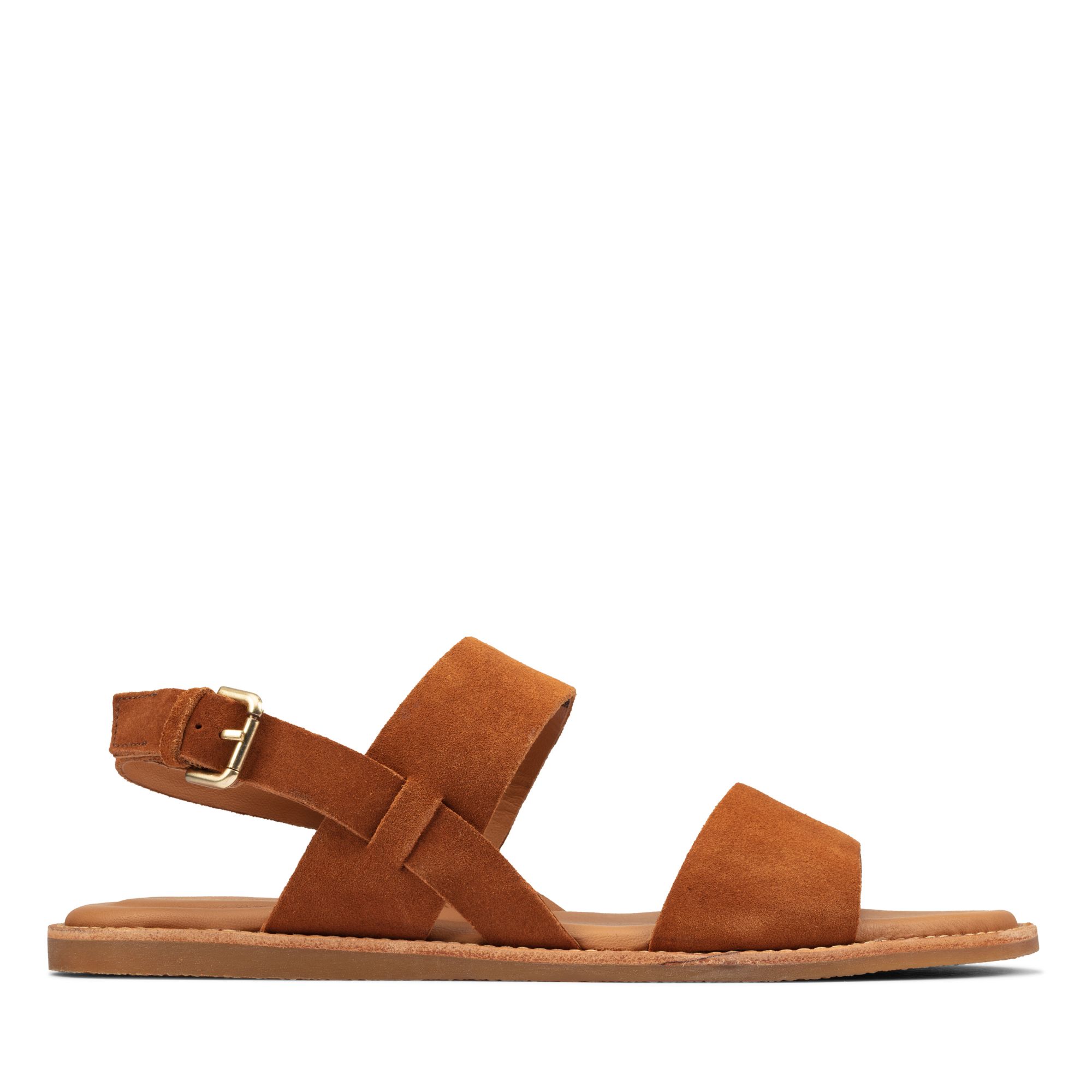 Women Sandals Karsea Strap Tan Suede