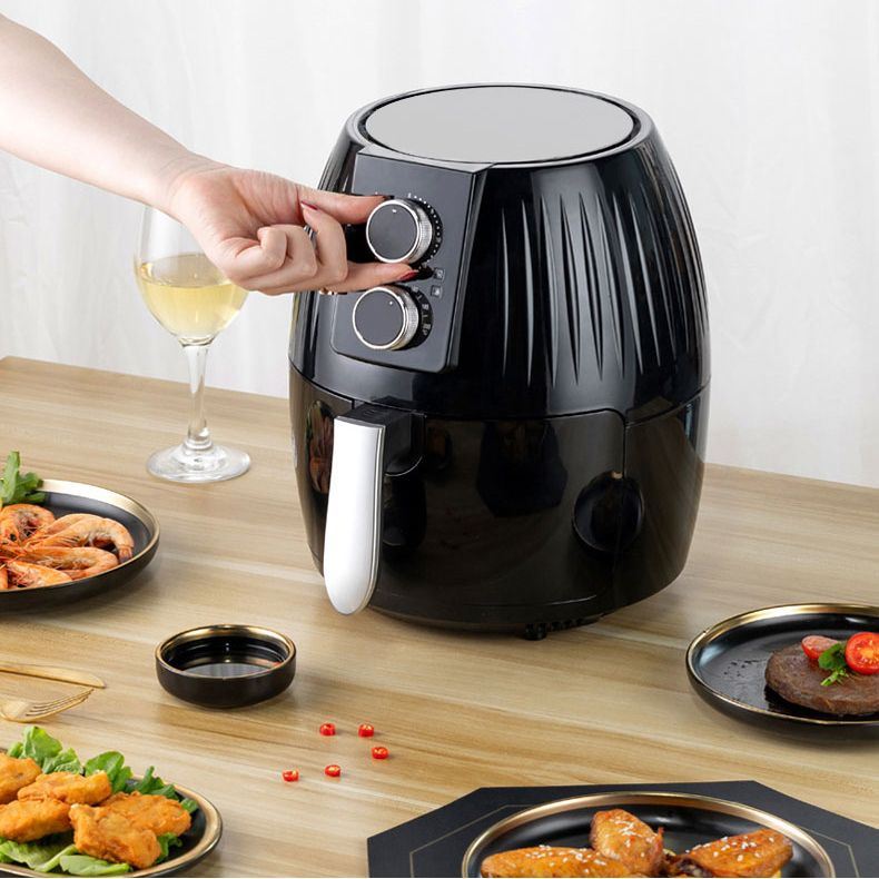 5.5Liter Electric Hot Air Fryer Oven Ollies Cooker Nonstick Frying Pot 1300W Adjustable Temperature Control