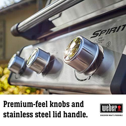 Weber Spirit S-315 Liquid Propane Gas Grill, Stainless Steel