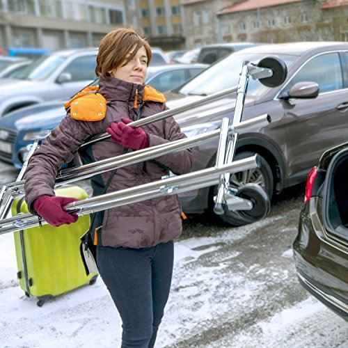 Adjustable Garment Rack Length 4-6ft, Height 4,7-5,5ft, with Chromed Steel