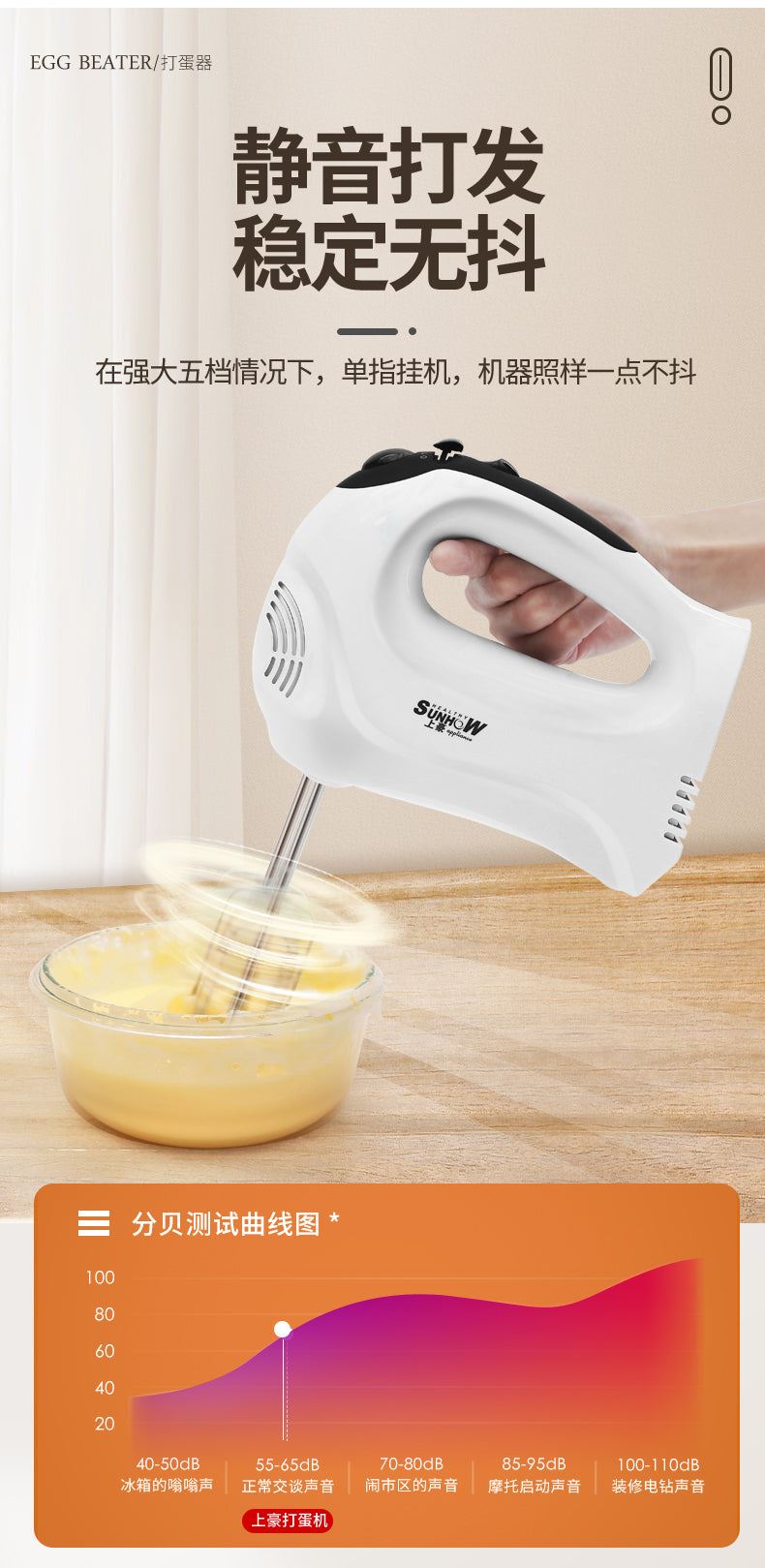 electric mixer mixer eggbeater automatic cream food cake baking dough mixer hand-held food mixer