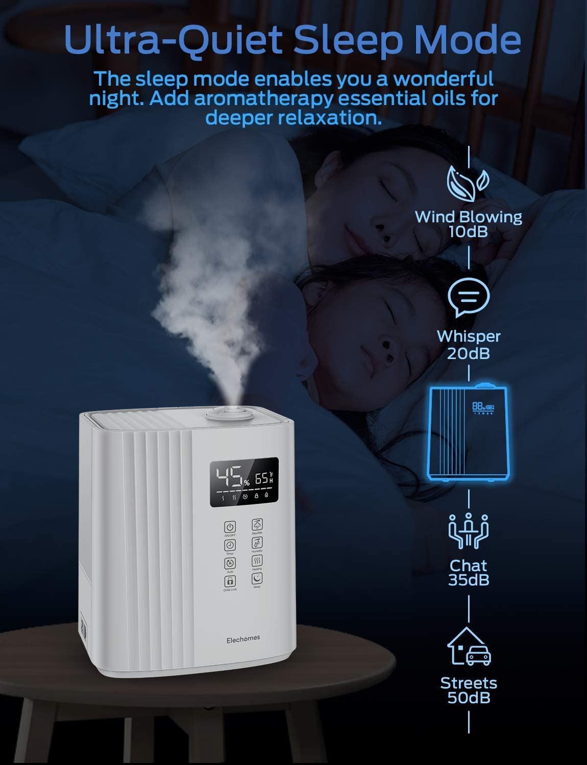 SH8830 Warm and Cool Mist Humidifiers