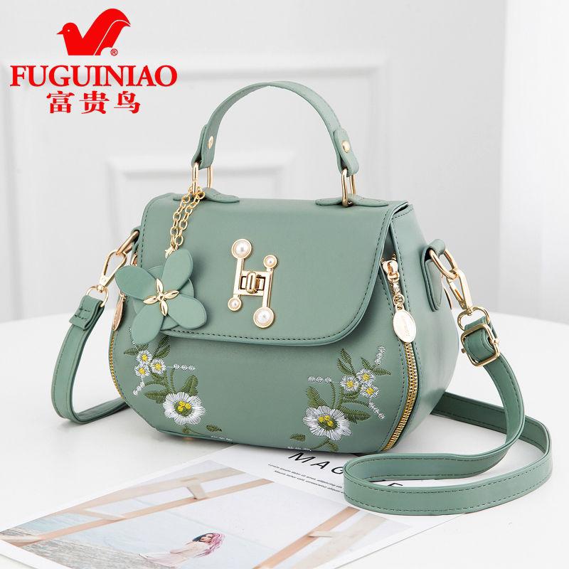 2020ファッションレディースバッグ刺繍ワンショルダーメッセンジャーバッグ