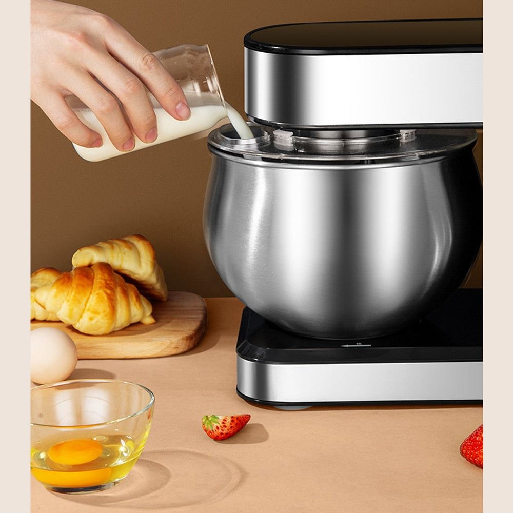 Stand Electric Food Mixer Chef Machine Stainless Steel 5L Bowl Cream Blender