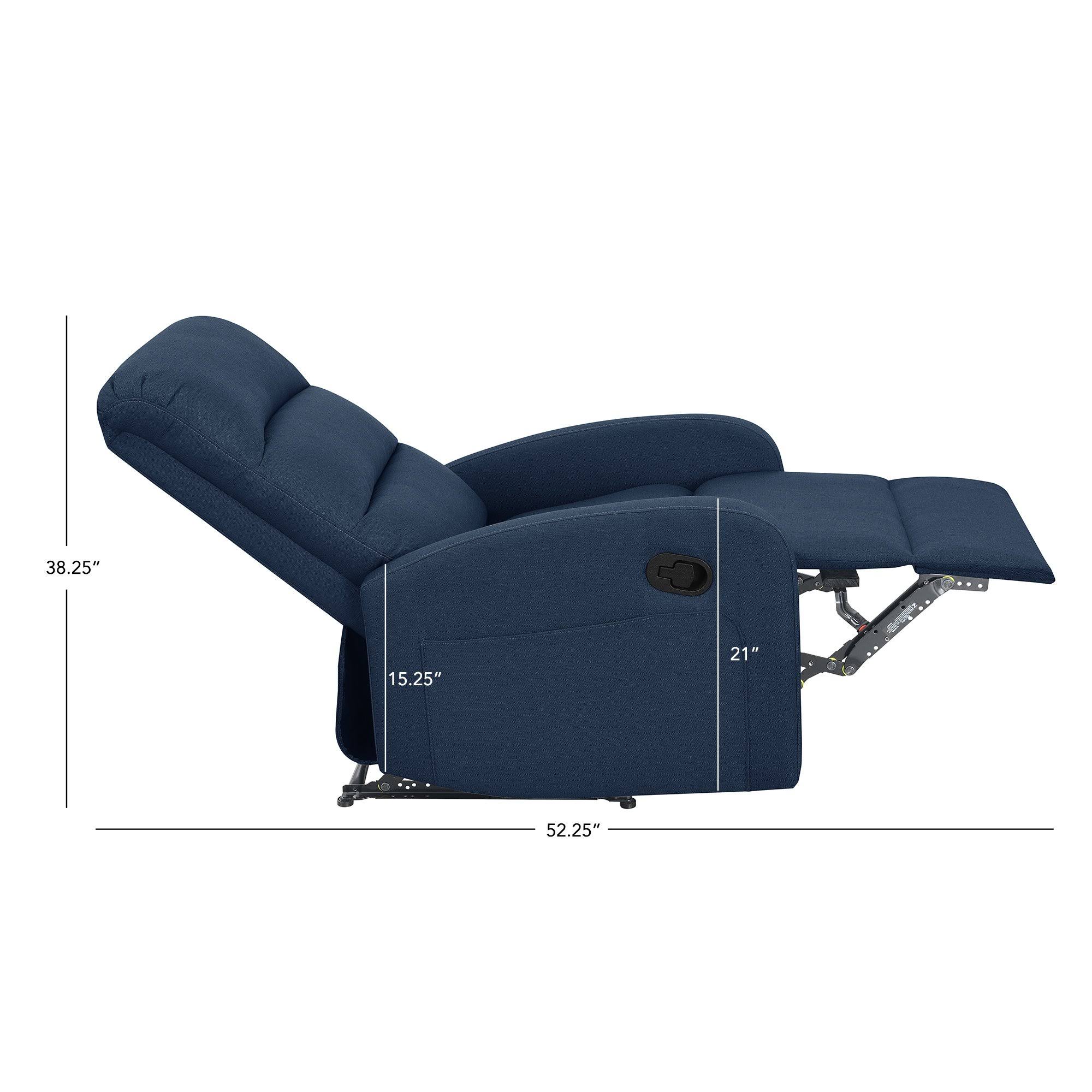 Relaxing Navy Blue Recliner Chair N270-379981