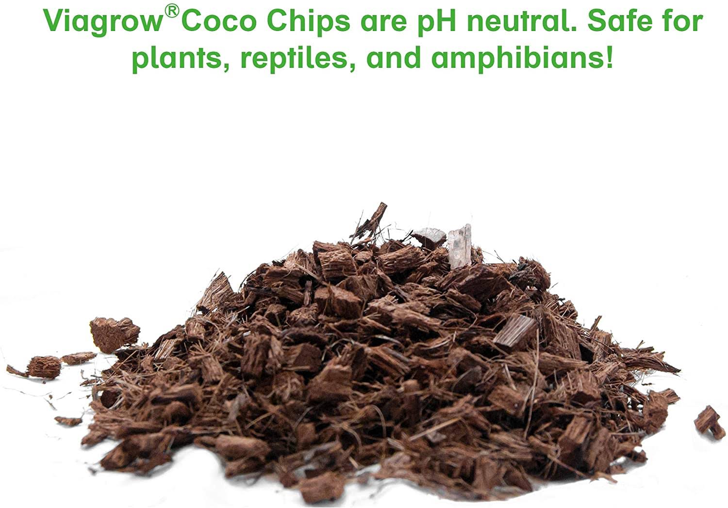 Viagrow VRCC50 VRCC Premium, Reptile Substrate, 50 Liters/ 52 Quarts / 13 Gallons, 1 Pack, Loose Coco Chips