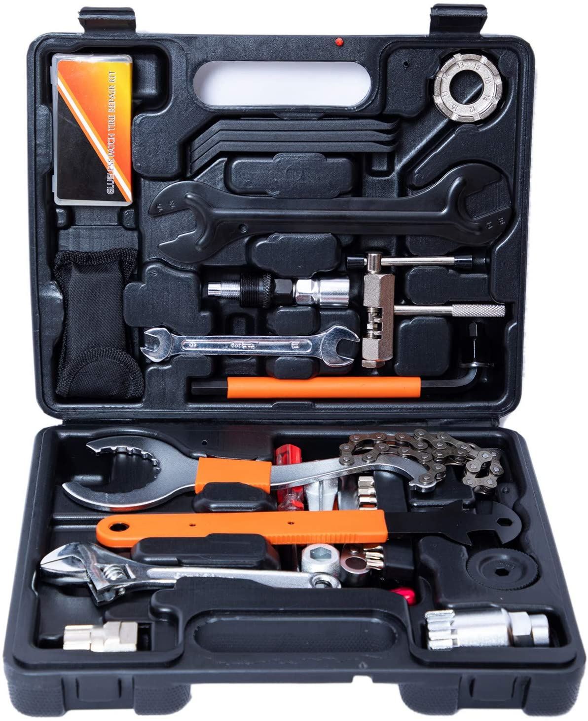 Bicycle Tool Kit Set with Reversible Drive Ratchet Tool, Chain Tool Bike Tire Tool Pedal Wrench