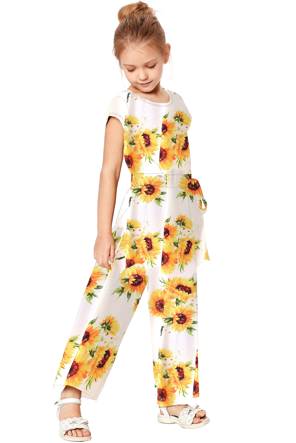 White Sunflower Jumpsuit