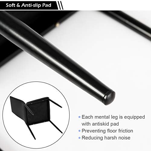 Set of 6 Dining Chairs, High Back Dining Room Chairs w/Steel Frame