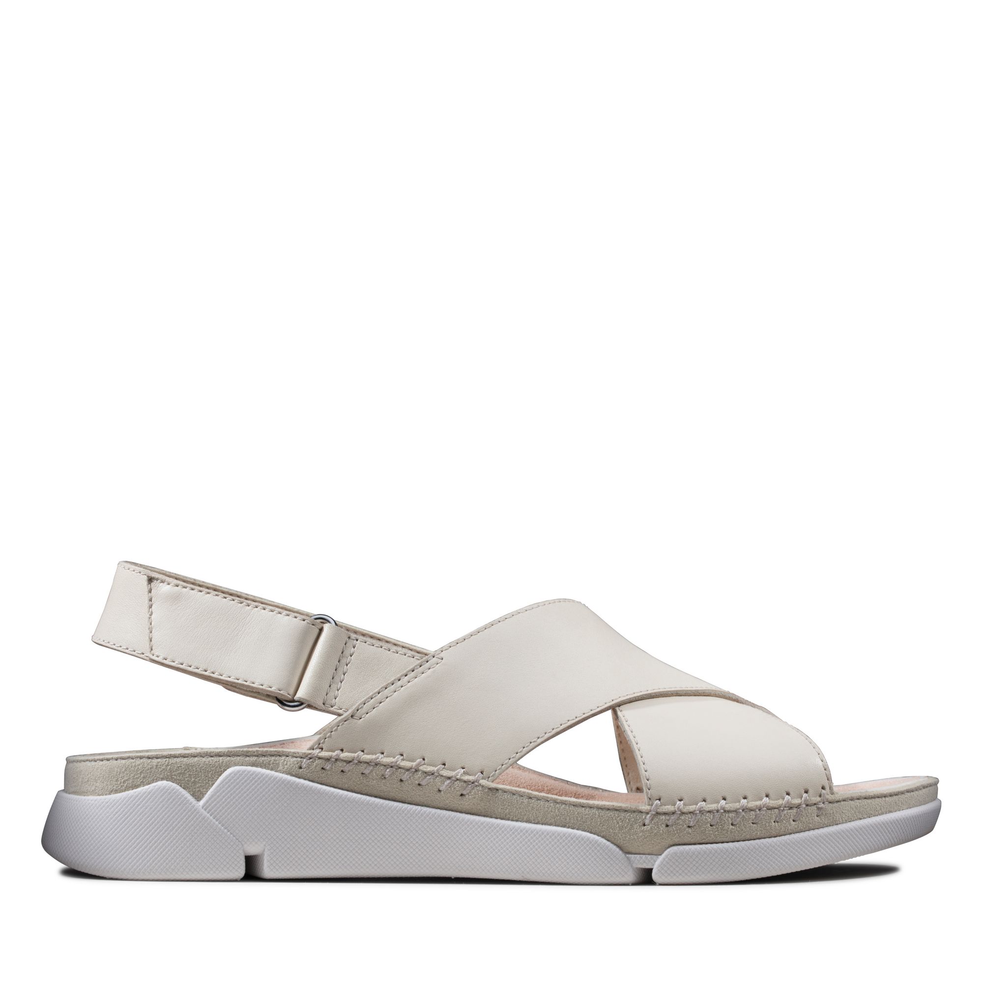 Women Sandals Tri Alexia White Leather