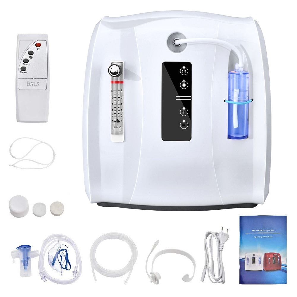 AUPORO Oxygen Concentrator 1-6L/min Oxygen Machine For Home Travel Use Air Purifiers