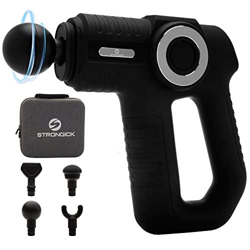 Deep Tissue Massaging Gun w/ 6 Speeds & 4 Massage Gun Attachments for Full Body