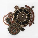 Design Mechanical Steampunk Astrolabe Star Tracker Wall Clock/ 17 Inch
