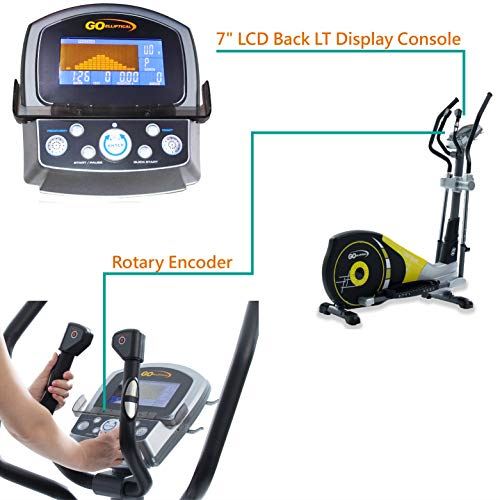 V-450X Standard Stride 18” Programmable Elliptical Exercise Cross Trainer with Adjustable Arms and Pedals and HRC Control Program