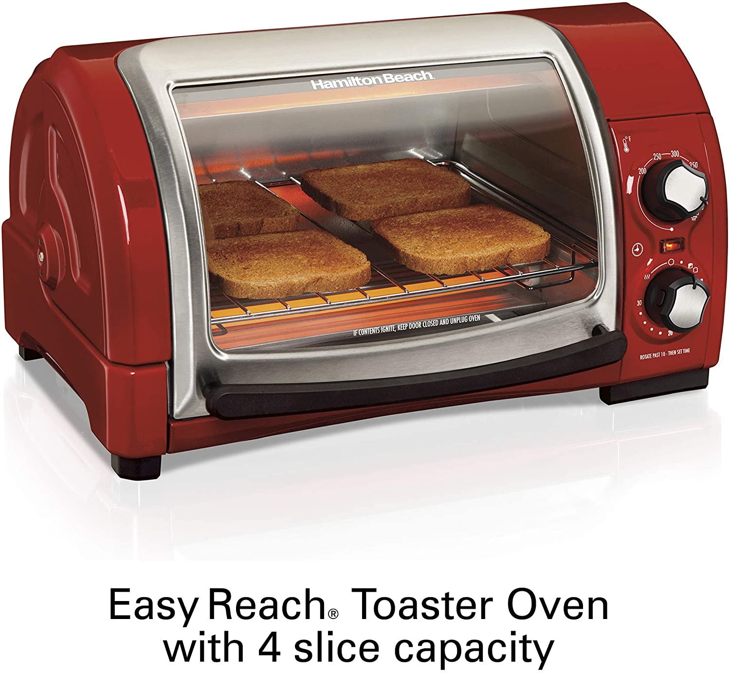 Hamilton Beach Easy Reach Countertop Toaster Oven,