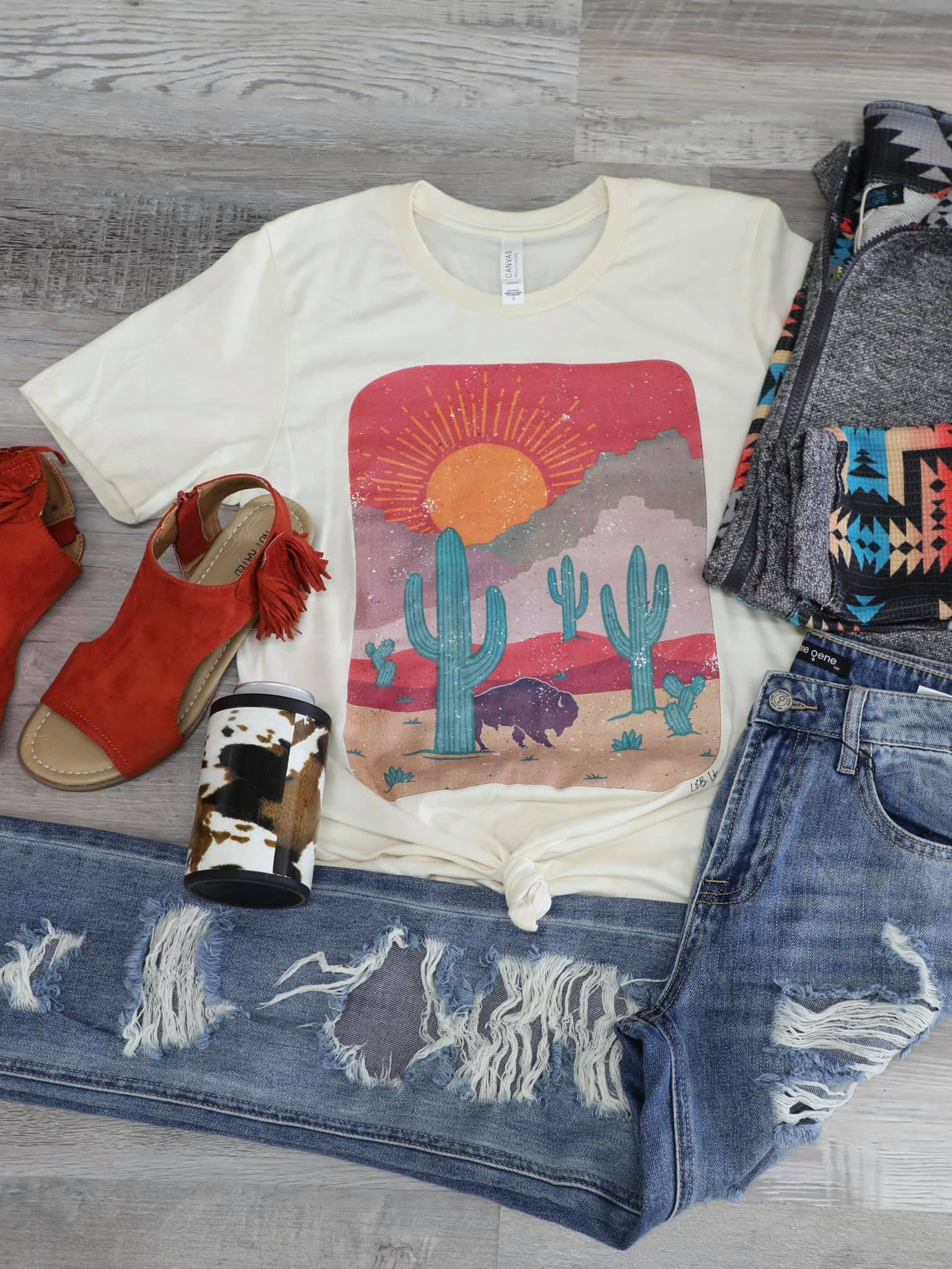 Short Sleeve Crew Neck Shift Shirts & Tops