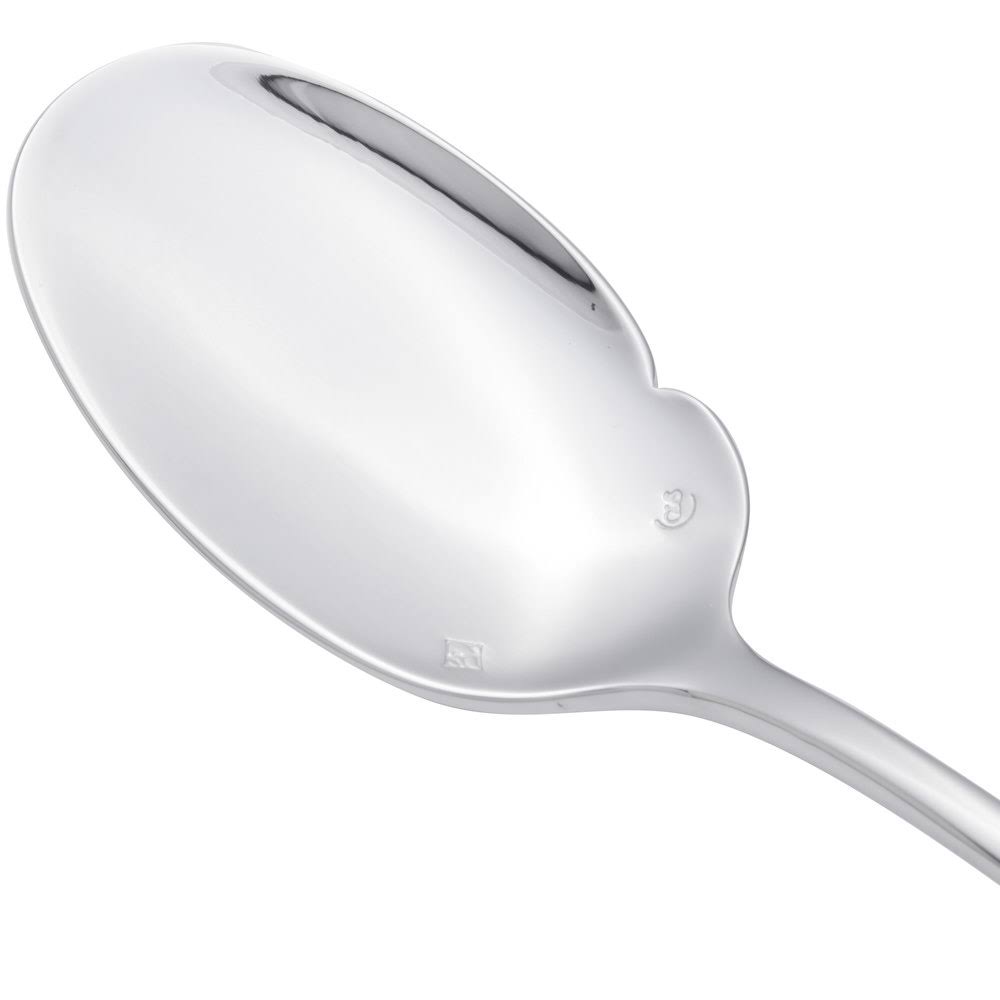 Chef Sommelier T0422 Lazzo 7 1/4x22 18/10 Stainless Steel Extra Heavy Weight Sauce Spoon by Arc Cardinal - 12/Case