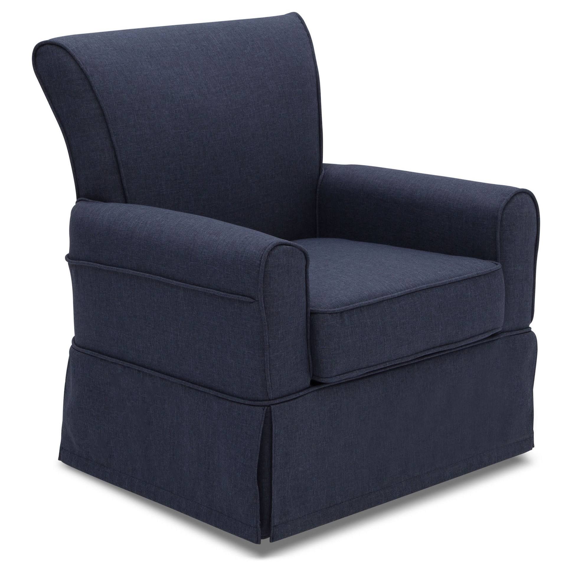 Delta Children Epic Nursery Glider Swivel Rocker Chair, Sailor Blue