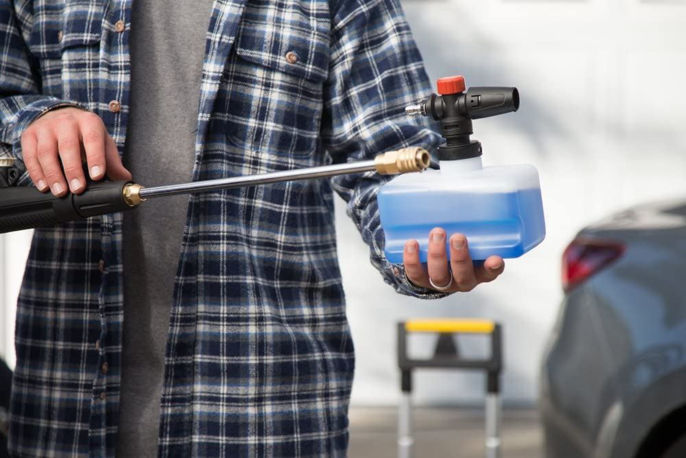 Electric Pressure Washer with Spray Gun, Quick Connect Nozzles Foam Cannon