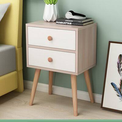 Moorehead 2 - Drawer Nightstand George Oliver Color: Yellow